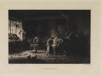 KG 14248
<br/>
De hoefsmederij
<br/>
<em>Jacques, Charles (1813 - 1894)</em>